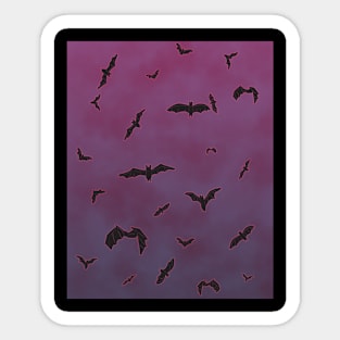 Bats in the Sky Sticker